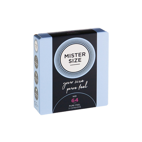 Preservativi Mister Misura 64 Mm (Set Di 3)