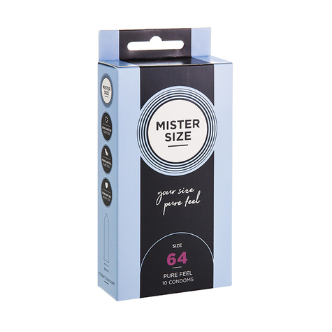 Preservativi Mister Misura 64 Mm (Set Di 10)
