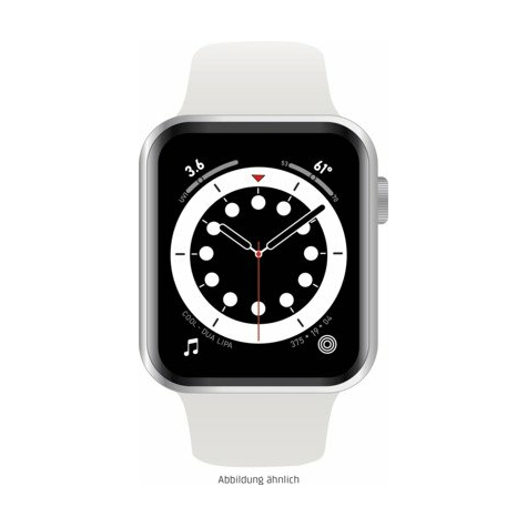 apple watch ser. 6 44 mm alluminio sil./sport bianco
