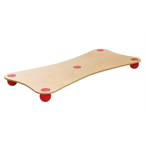 Togu Balanza Ballstep Xxl, Wood Color With Red