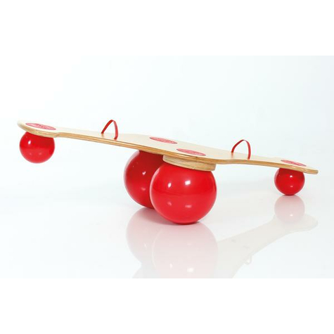 Togu Balanza Children Seesaw, Wood Color With Red