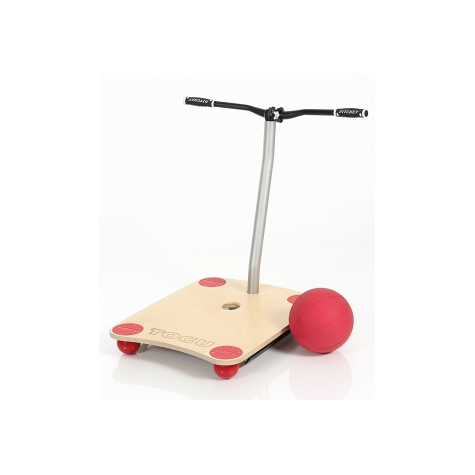 Togu Bike Balance Board Classic, Color Legno Con Rosso