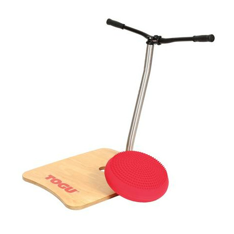 Togu Balance Board Easy, Wood Color With Red
