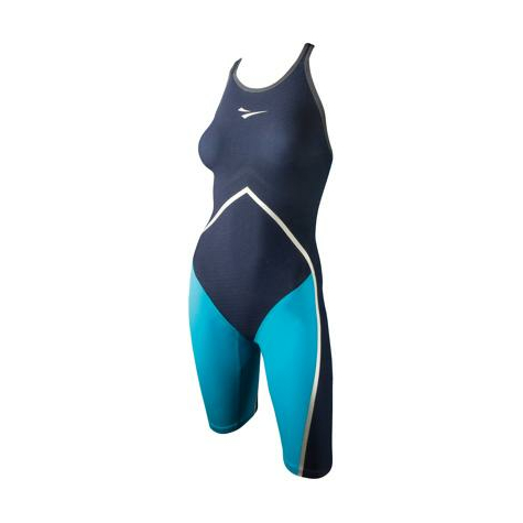 finis rival competition suit top back kneeskin, nero