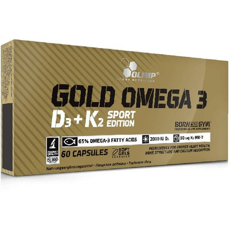 Olimp Gold Omega 3 D3 + K2 Sports Edition, 60 Capsule