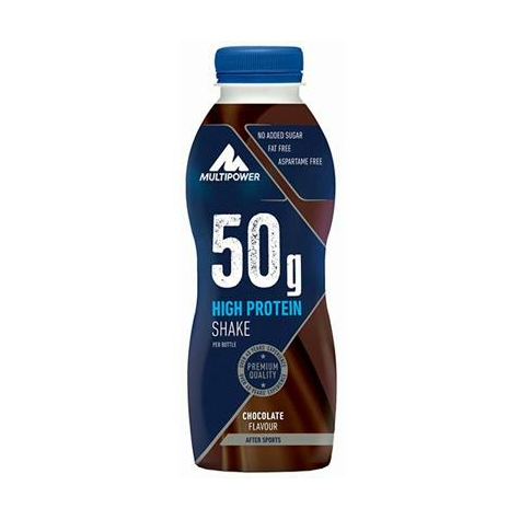 Multipower 50 G High Protein Shake, 12 Bottiglie Da 500 Ml