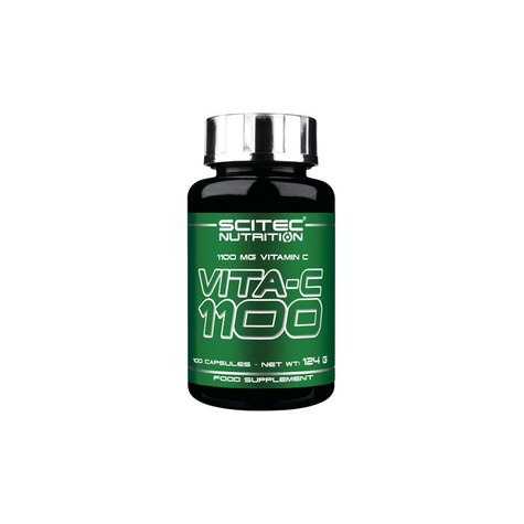 scitec nutrition vita-c 1100, 100 capsule dose