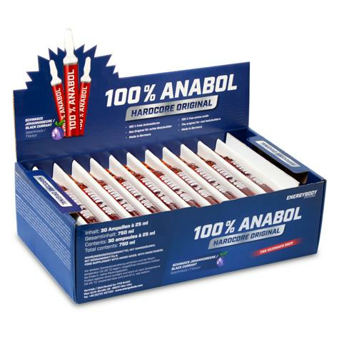 energybody 100% anabolizzante, 30 fiale da 25 ml