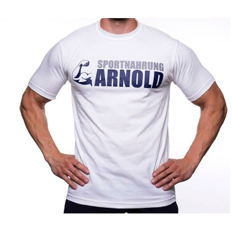 Maglietta Arnold Di Nutrizione Sportiva, Bianco