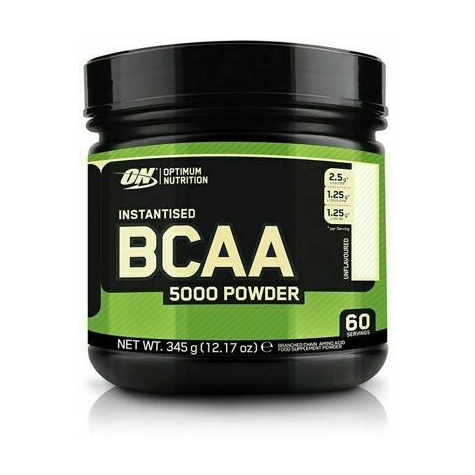 optimum nutrition instantized bcaa 5000 powder, 345 g dose, non aromatizzato
