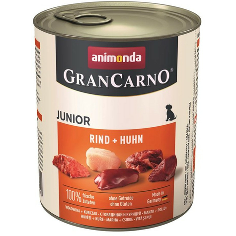 Cane Animonda Grancarno,Carno Junior Manzo+Pollo 800gd