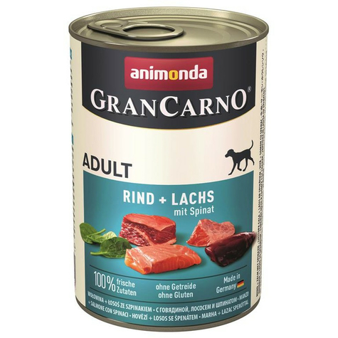 Animonda Dog Grancarno,Grancarno Ri Salmon Spinach400gd