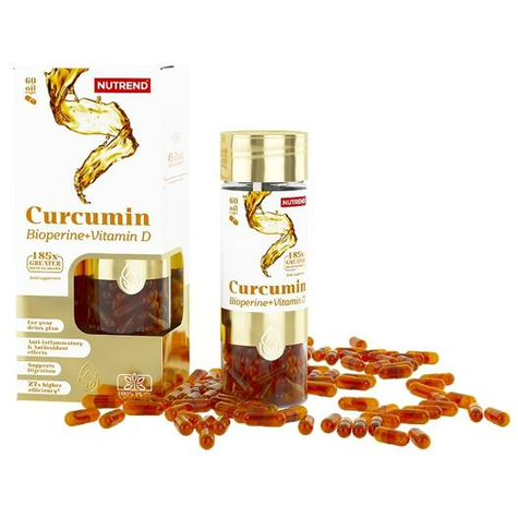 Nutrend Curcumina + Bioperina + Vitamina D, 60 Capsule