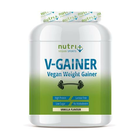 Nutri+ Vegan V-Gainer Polvere, Lattina Da 2000 G