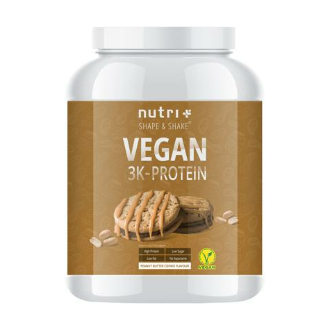 Nutri+ Vegan 3k Proteine In Polvere, 1000 G Lattina
