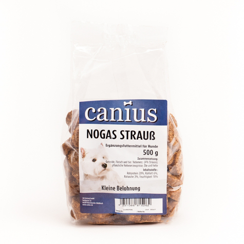 canius snacks,canius nogas struzzo 500 g