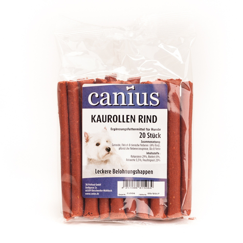 Canius Snacks, Canius Chewing Rolls Manzo 20 Pc