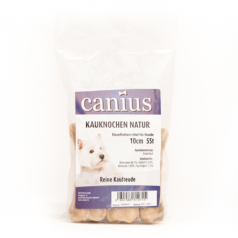Canius Snacks, Canius Osso Da Masticare Naturale 10cm 5pcs