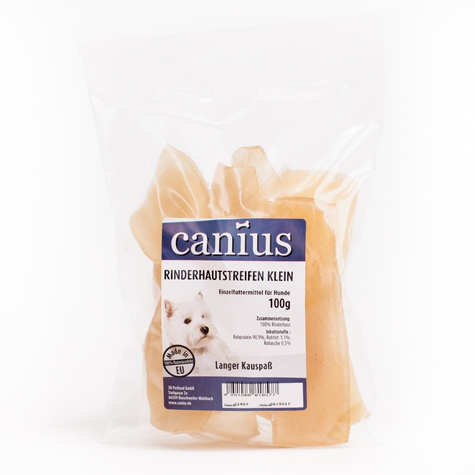 Canius Snacks,Lattina.Pelle.Bovina.Strisce.Piccole.100g