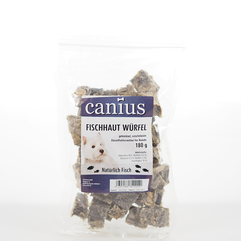 Canius Snacks,Canius Cubetti Di Pelle Di Pesce 180 G
