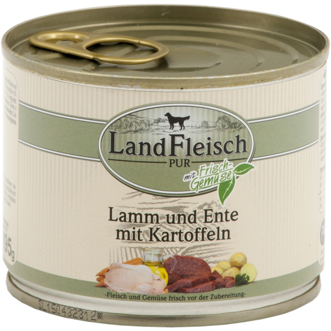 Landmeat, Landfl. Lamb+Duck+Kart.  195gd