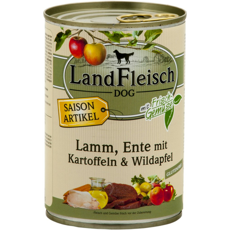 Landfleisch, Lafl.Lamb+Duck+Kart+Wilda.400g