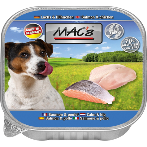 Mac's, Macs Dog Salmone+Pollo 150gs