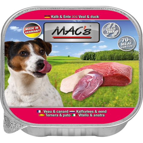 Mac's, Macs Dog Veal + Duck 150gs
