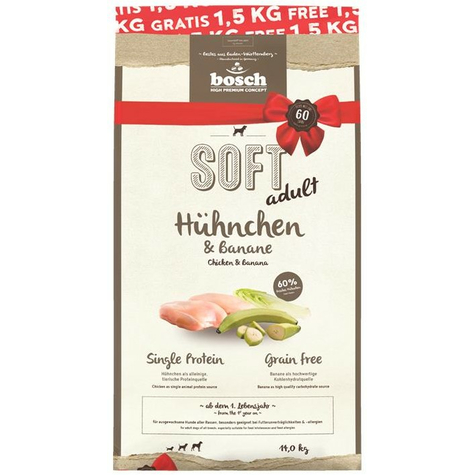 Bosch, Bosch Soft Chicken+Ban 14kg Promo