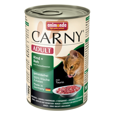 Animonda Cat Carny, Carny Adult Beef+Reh+Pre.400gd