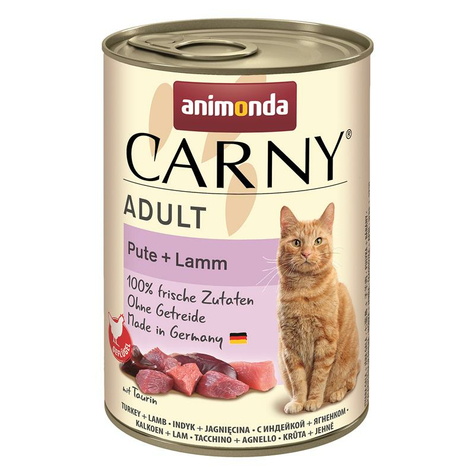 Animonda Cat Carny, Carny Tacchino Adulto + Agnello 400gd