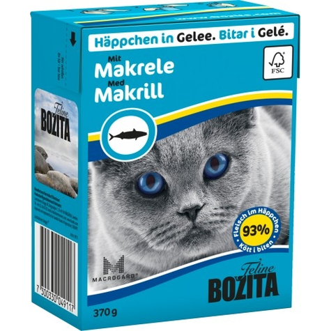 Bozita, Bz Cat Häpp.Gel.Mackerel 370gt