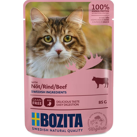 Bozita, Boz.Cat Hisoße Beef 85gp