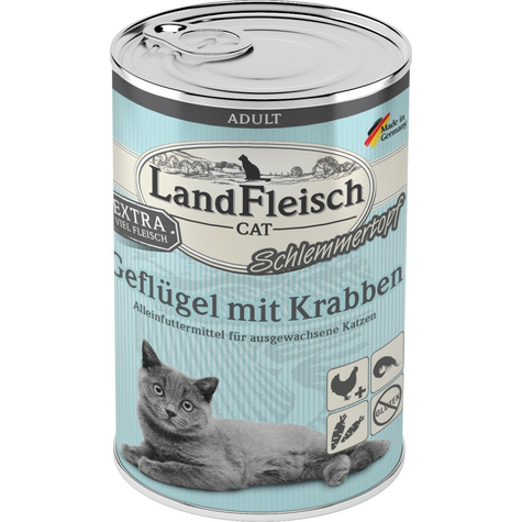 Landfleisch, Lafl.Cat Pot Gefl+Krabb.400gd