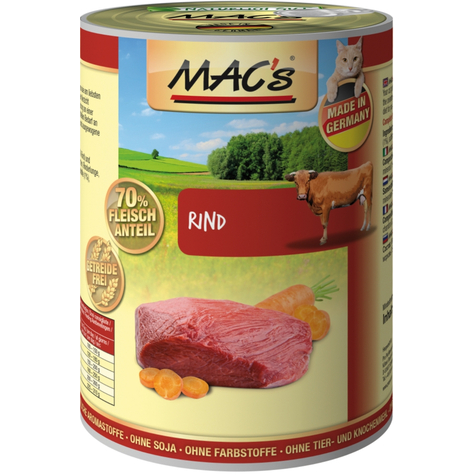 Mac's, Macs Cat Beef 400 G D
