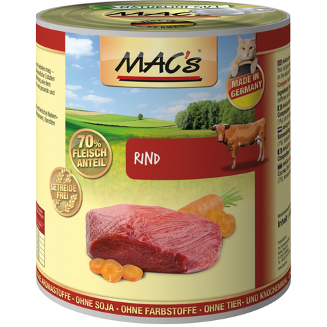 Mac's, Macs Cat Beef 800 G D