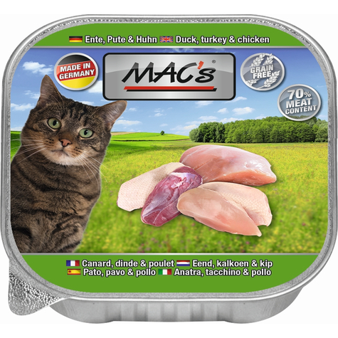 Mac's, Macs Cat Duck-Turkey-Chicken 85gs