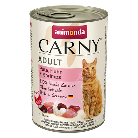 Animonda Cat Carny, Carny Tacchino+Pollo+Gamberi 400gd