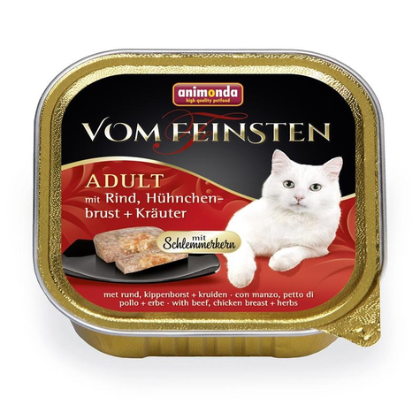 Animonda Cat Vom Feinsten, V.F.Schlemm.Rind+Chickenbr.100gs