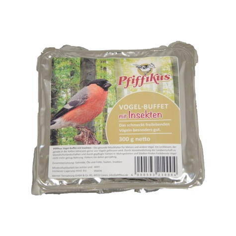 pfiffikus cibo per uccelli selvatici, pfiff.bird buffet insetti 1