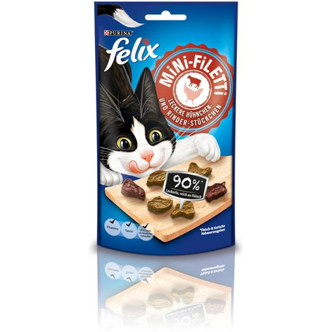 Nestle Cat, Fel.Mini-Filetti Chicken-Beef 40g