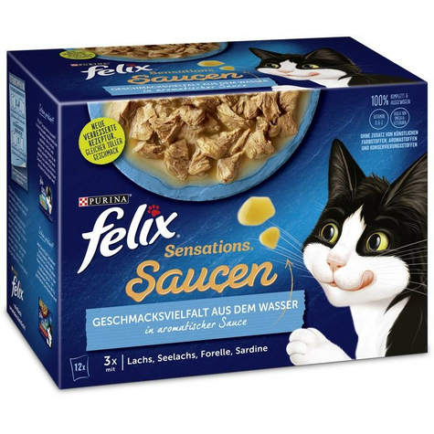 Nestle Cat, Fel Mp Sens.Sauce Acqua 12x85gp