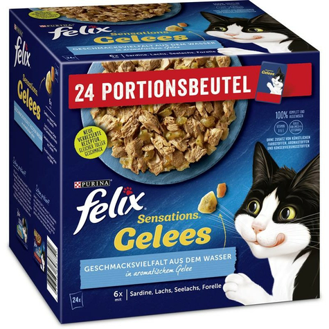 Nestle Cat, Fel Mp Sens.Jelly Water 24x85gp