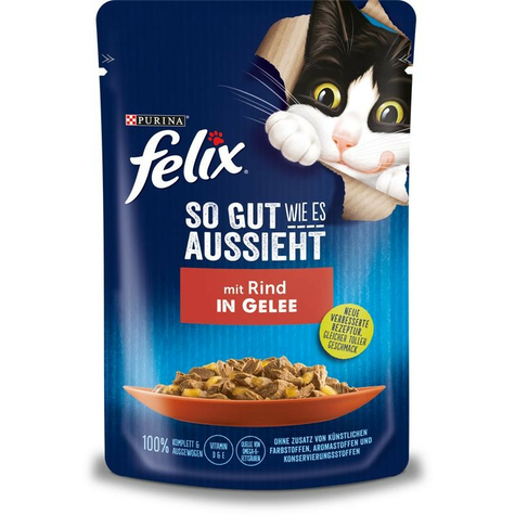 Nestle Cat, Fel. Pb Sgwea Beef 85gp