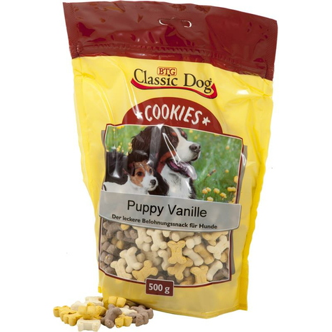 Classic Snacks,Cla.Cookies Puppy Vanilla 500g