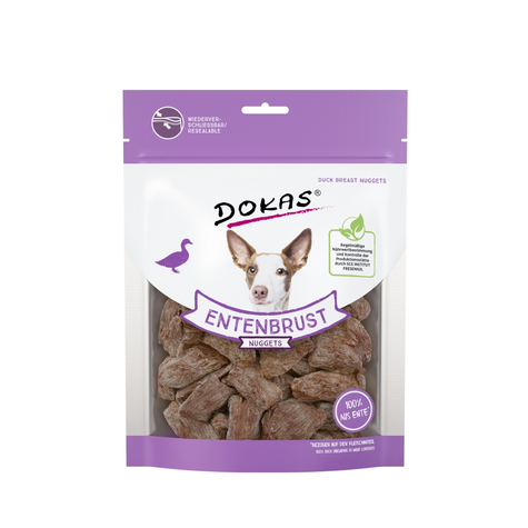 Dokas Snack Secchi, Pepite Di Petto D'anatra Dokas 110g