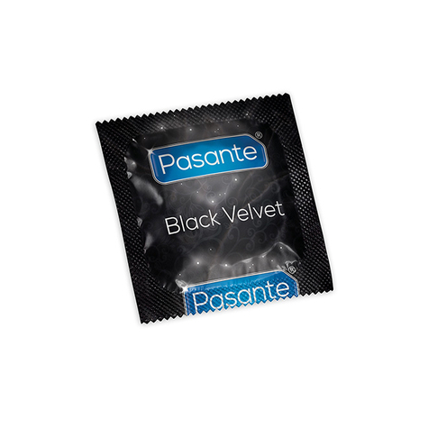 Preservativi : Preservativi Di Velluto Nero Pasante 144pcs