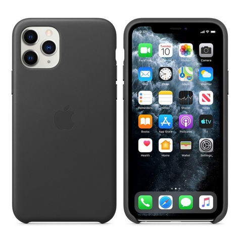 Apple Mwye2zm Una Custodia Protettiva Nera In Pelle Originale Per Iphone 11 Pro