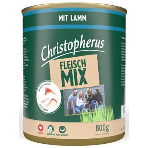 Christopherus Meat Mix Con Agnello 800g Tin