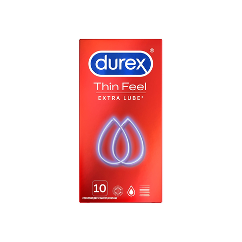 Durex Thin Extra Wet 10 Preservativi